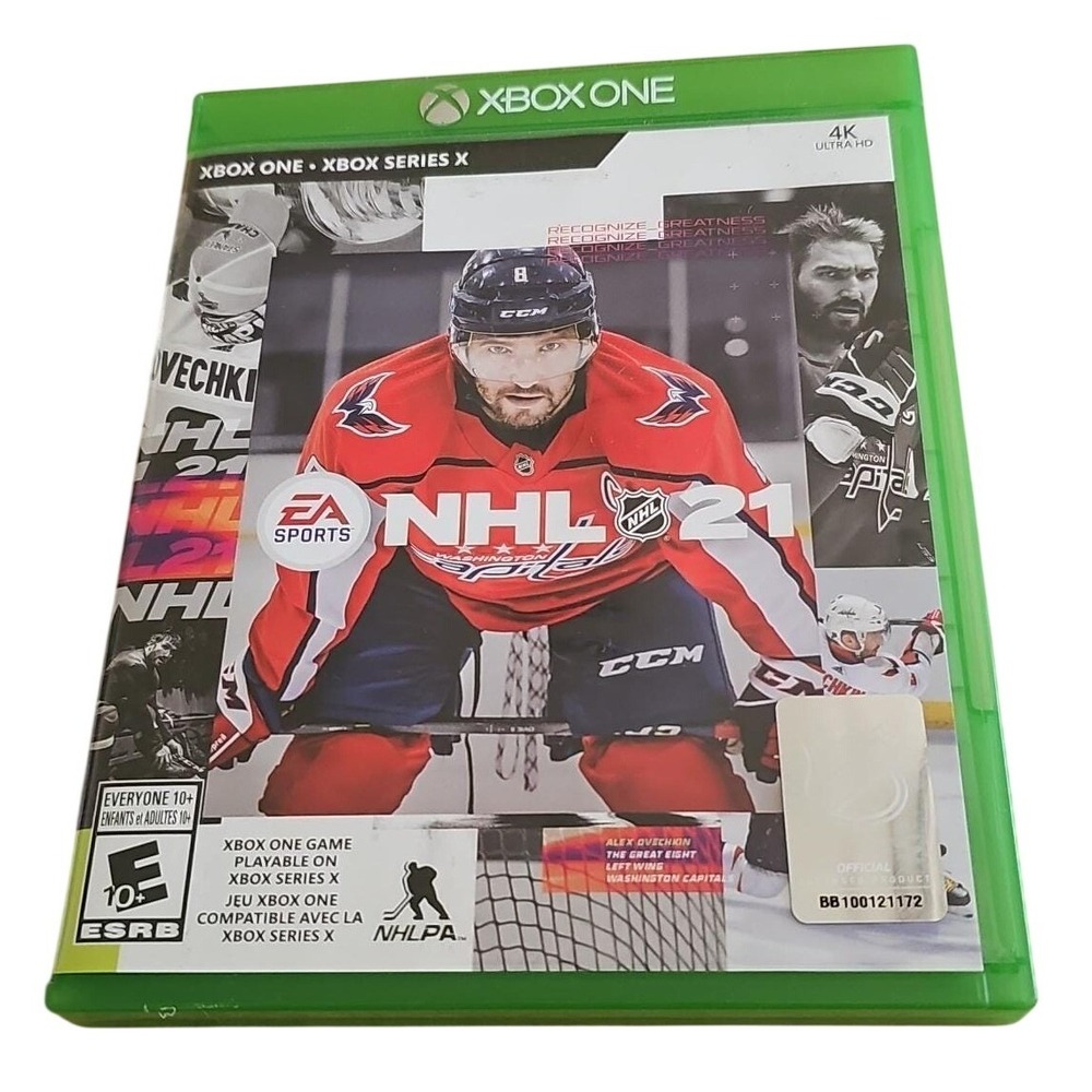 NHL 21 Xbox One Xbox Series X EA Sports Hockey Video Game Alex Ovechkin 4K UHD